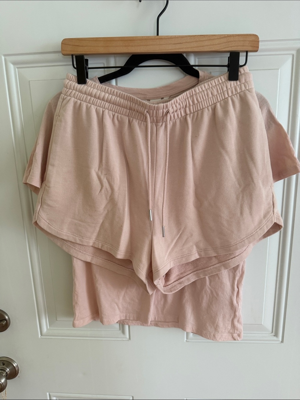 H&M Women's Light Blush Athletic Drawstring Shorts